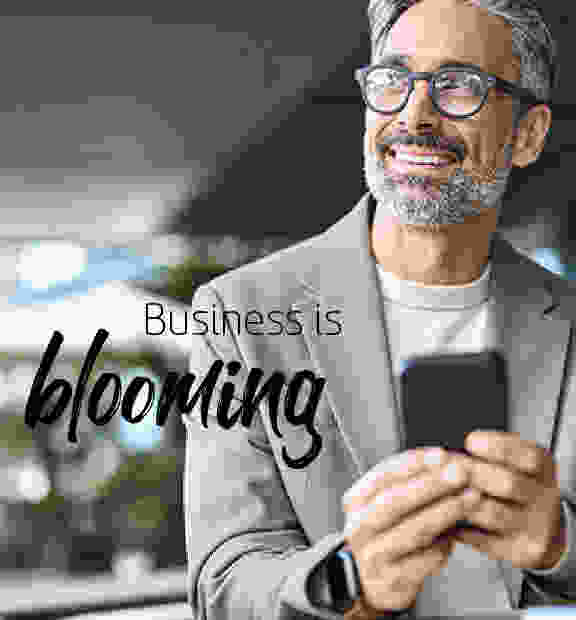 business is blooming